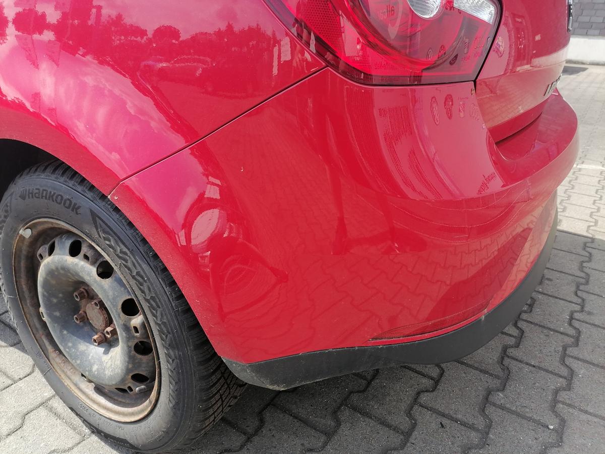 Seat Ibiza 6J original Sto&szlig;stange Stossf&auml;nger hinten 3-T&uuml;rer LS3H Emocion Rot Bj.2009